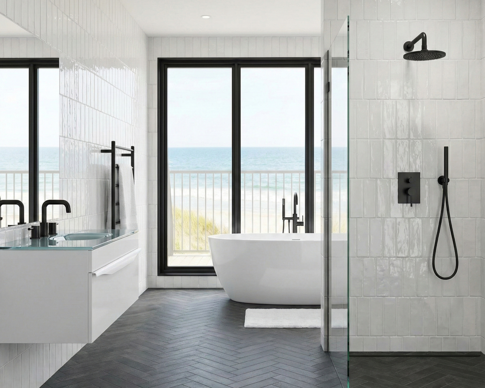 house on the hill 2025s/s Tシャツ Tile 80 Stella 2.5 in. x 12 in. Stone-Look Porcelain Floor & Wall Tile